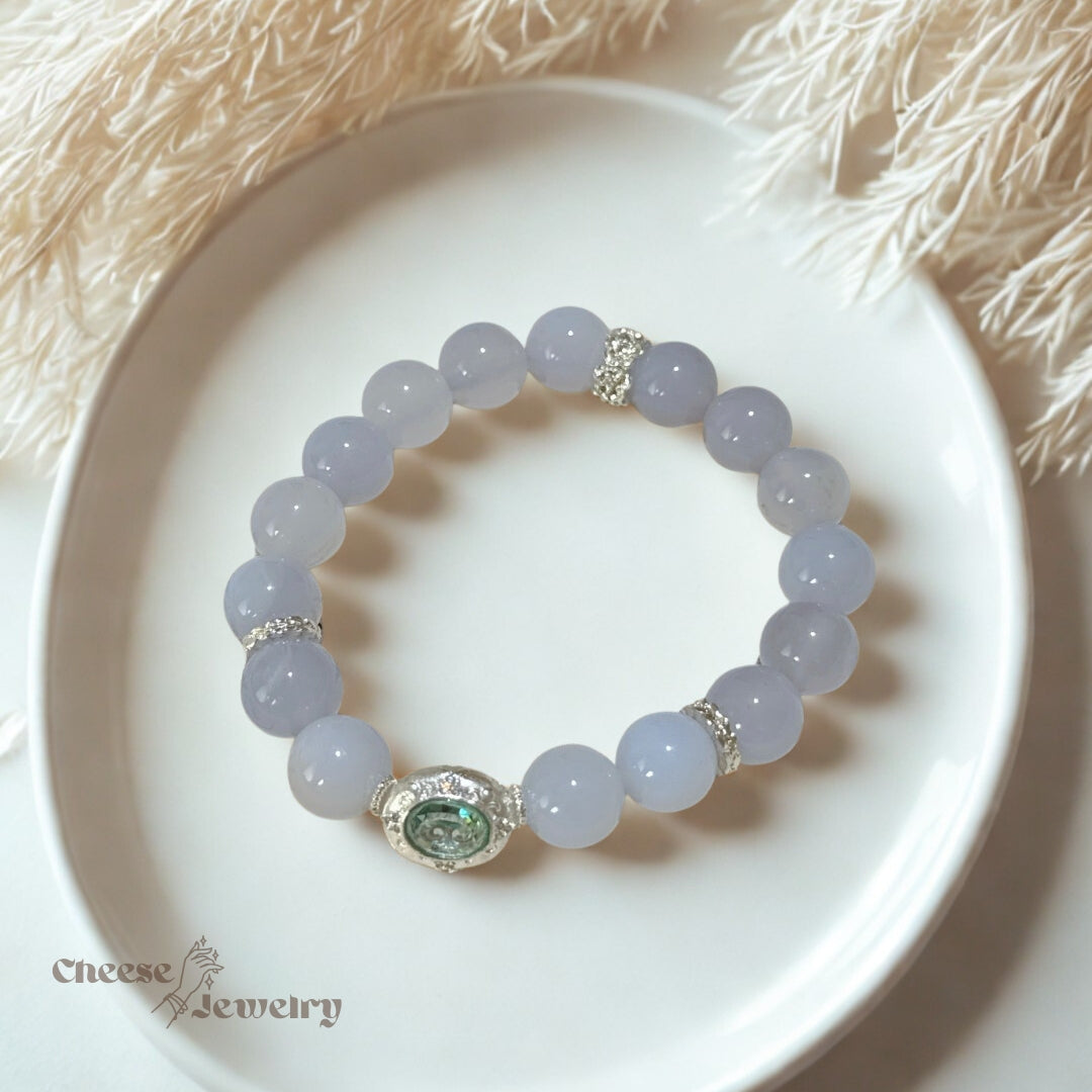 Cloud Voice - Blue Chalcedony Bracelet