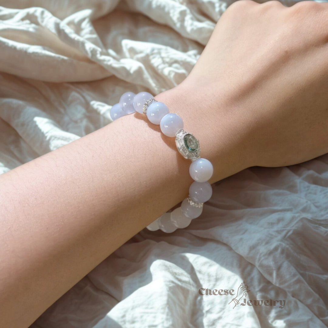 Cloud Voice - Blue Chalcedony Bracelet